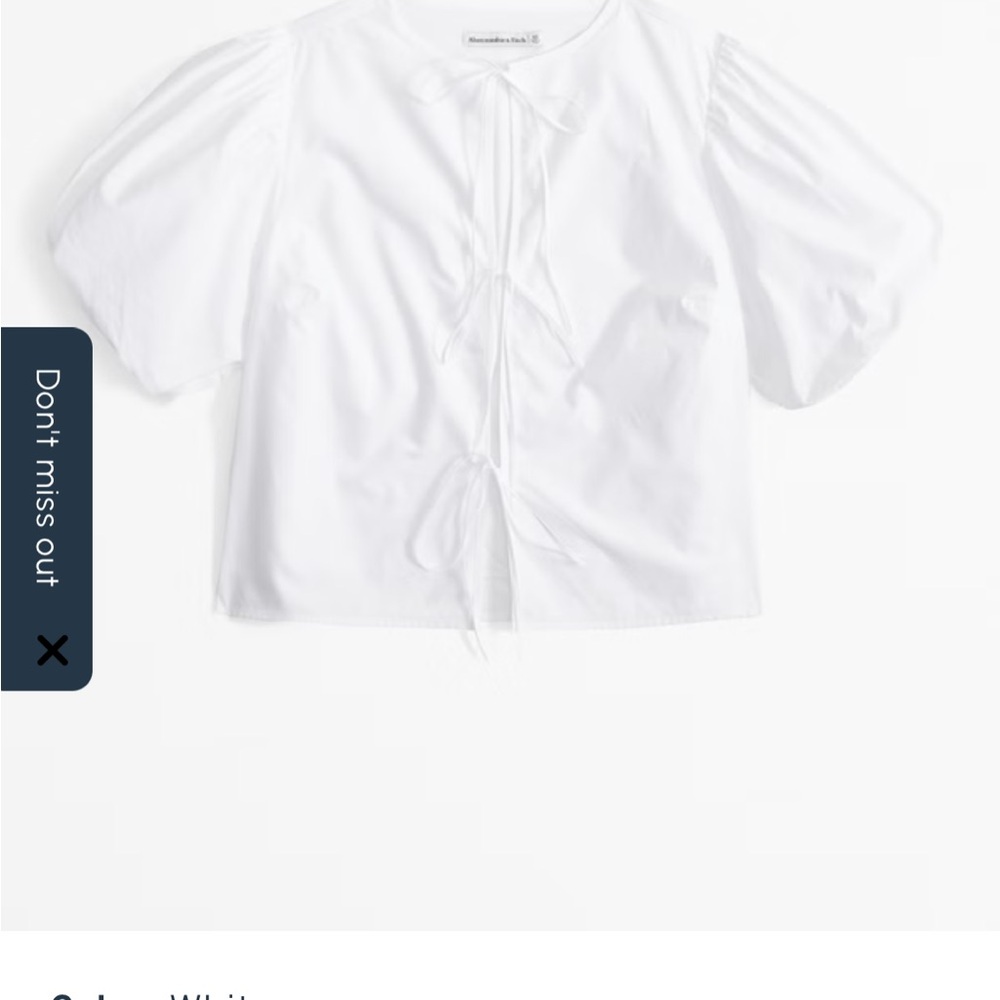 Abercrombie & Fitch Elegant White Blouse